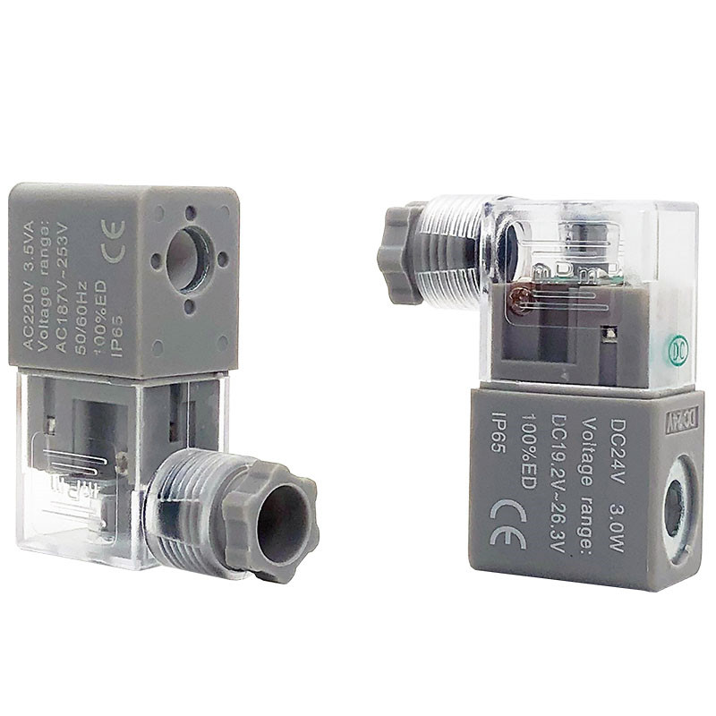 电磁阀线圈4V210-08 310-10 410-15全铜2V3V气动阀头220VDC24V12V