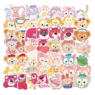 150张迪士尼合集贴纸高颜值玲娜贝儿星黛露装饰手机壳笔记本电脑行李箱防水贴画