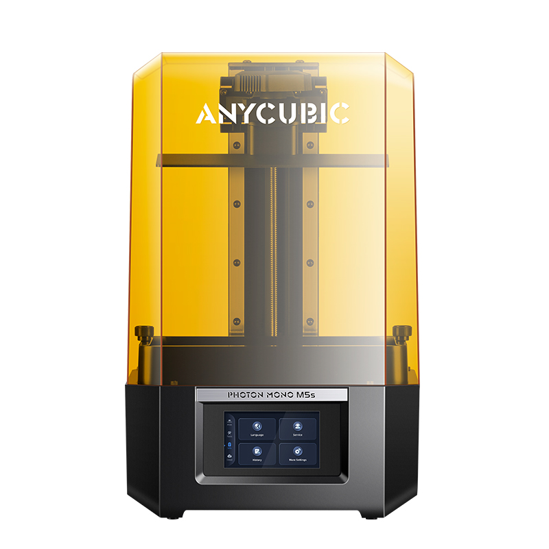 Anycubic/纵维立方M5s系列免调平高速光固化3d打印机10.1寸14K和12k黑白屏桌面级高精度工业儿童玩具模型手办