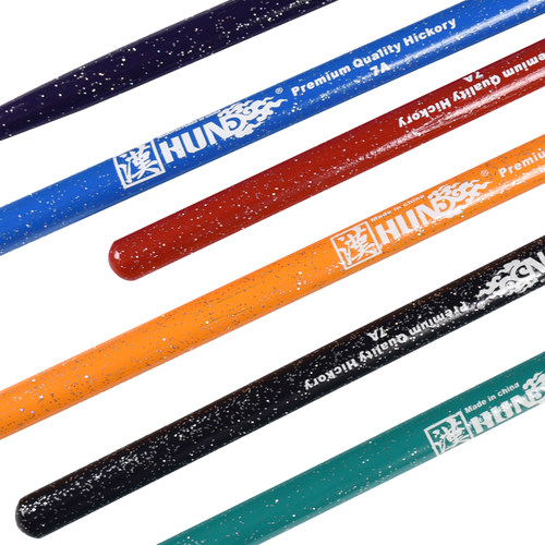 正品汉牌5A星空架子鼓鼓棒7A防滑爵士鼓舞台表演棒鼓槌鼓山胡桃木