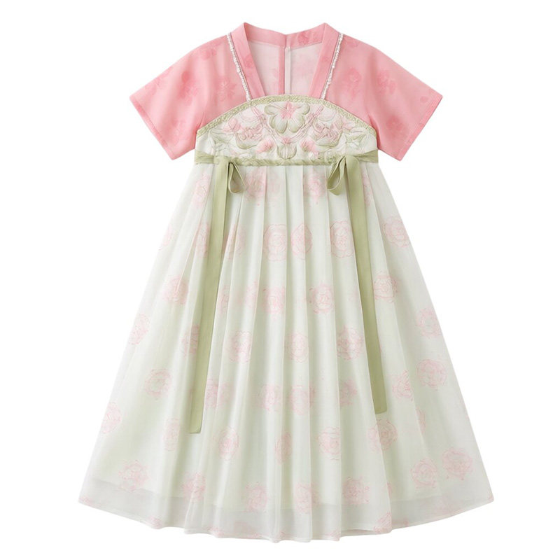 女童汉服夏季薄款女宝宝古风襦裙