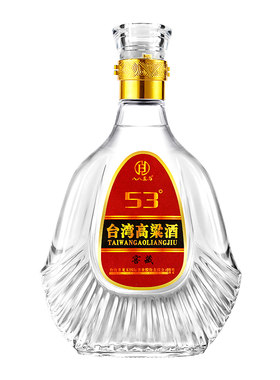 53度台湾高粱酒窖藏礼盒装600ml*2/6瓶纯粮酿造高度白酒送礼宴请