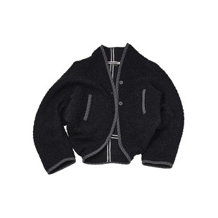 明星同款 MEDIUM WELL  落肩宽松羊毛外套小众设计感