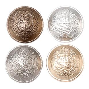 高档复古英伦风上衣毛呢大衣开衫外套针织衫金属纽扣西服袖口扣子