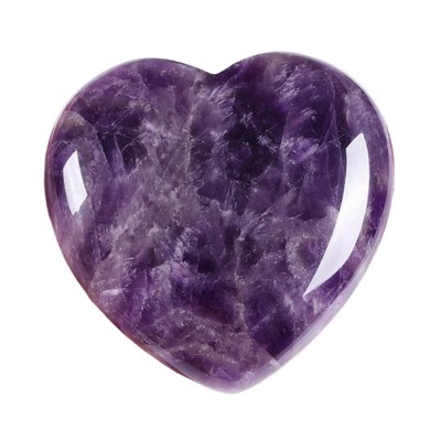天然紫水晶爱心摆件6cm