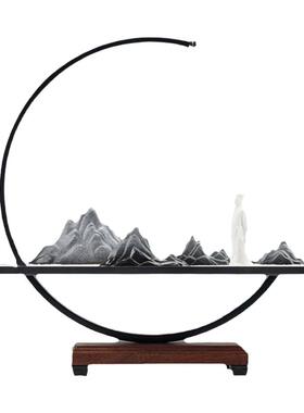 创意中国风禅意沙盘香薰炉送摆件