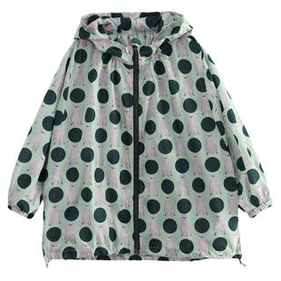 NNGZ春夏印花女童轻薄防晒衣连帽新款廓形儿童防晒外套薄款防晒服