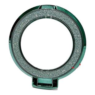 新款粘贴式通用支架手机闪钻粘贴扣创意固定指环扣桌面金属手机支架补妆镜子新年多功能背贴车载支架MagSafe