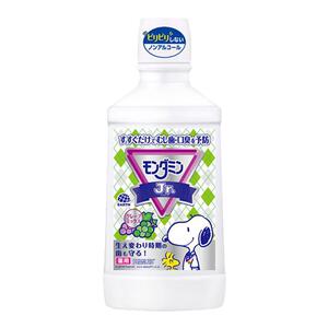 日本原装进口本土安速青少年漱口水清新口气留香葡萄味600ml