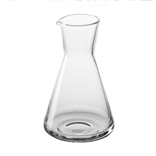 无铅水晶玻璃金箔冰山分酒器描金白酒杯烈酒杯个性时尚刻度量酒杯