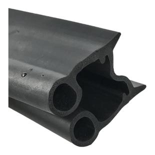 冷库门专用密封条双孔U型防尘防冻发泡密封条冷库平移门皮条胶条