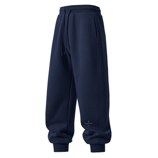 真维斯加绒裤子男款2026新款冬季男士运动裤保暖加厚绒卫裤男裤Q