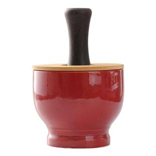 陶瓷蒜臼子捣蒜器石臼蒜蓉蒜泥器压碎研磨家用蒜臼手动砸蒜罐擂钵