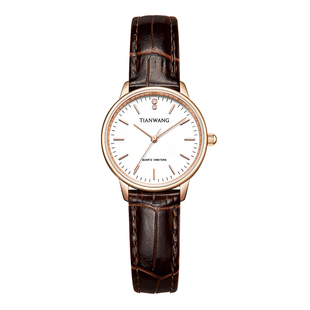 天王时尚女士手表官方正品简约手表女款皮带石英表31192 新年礼物