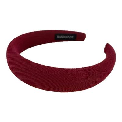 法式复古红色高颅顶海绵发箍女网红气质百搭发卡外出简约发带头箍