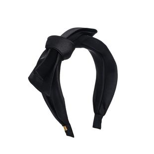 L9000/纯色布艺侧边蝴蝶结发箍女款日常大气气质发卡高档小香头饰