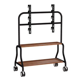 适用于小米雷鸟TCL电视机可移动支架32-75寸不锈钢落地式带轮推车