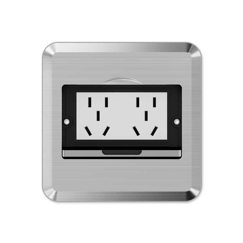 国际电工地插插座隐形嵌入式防水隐藏超薄地面盖板五孔网络地插座