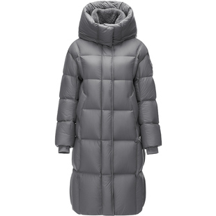 【钟楚曦同款】坦博尔2025冬季新款羽绒服女长款羊羔绒外套95绒