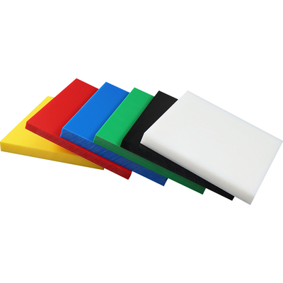 红色HDPE板黄色橙色UPE超高分子聚乙烯板耐磨塑料板切割加工