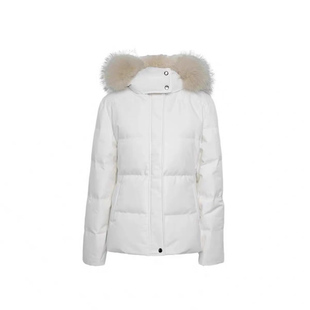 巨好看的冬装短款修身羽绒服女2025新款90白鸭绒大毛领小个子外套