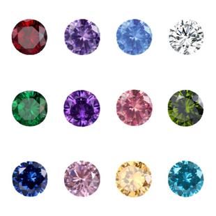 耳环小巧精致简约韩版带钻耳饰ins生辰诞生石不锈钢女士百搭耳钉