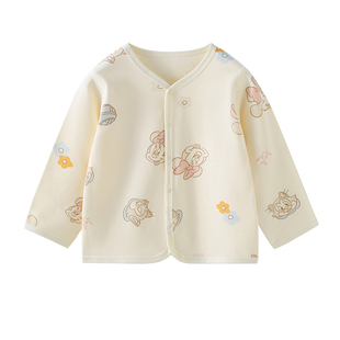 迪士尼宝宝外套秋冬季保暖纯棉婴儿衣服男女儿童长袖开衫外出上衣