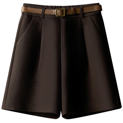 五分裤毛呢短裤休闲裤