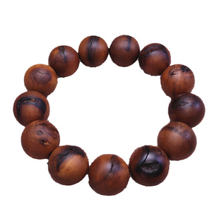 雷击手串枣木念珠佛珠男女款天然雷震原木料老枣树雷劈木文玩实木