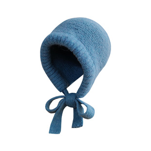 素单舍西巴拉克拉法帽女生秋冬加厚护耳保暖针织帽防寒绑带套头帽