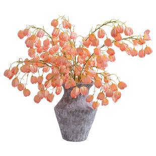 【掬涵】灯笼果仿真花假花摆设客厅餐桌插花花艺摆件装饰干花花束