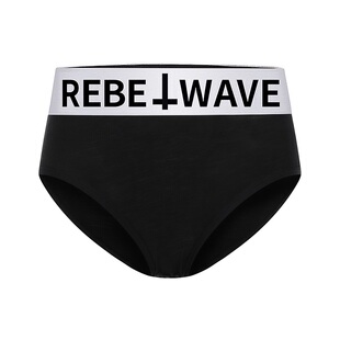 REBEL WAVE“╋”女装女款三角裤莫代尔速干透气抗菌冰丝标语内裤