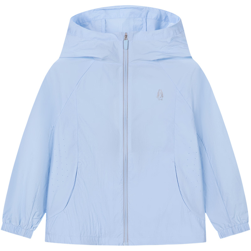 暇步士童装儿童皮肤衣2025夏季新款男童可收纳外套女童休闲防晒衣