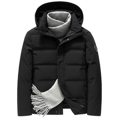 男士短款羽绒服雅鹿连帽