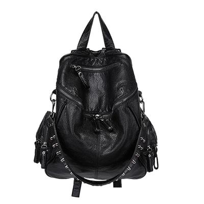 真皮双肩包女新款软皮牛皮潮