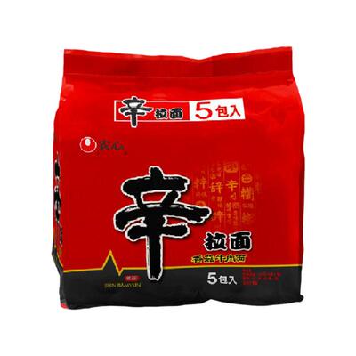 农心牛肉面方便面120g×5包×1组