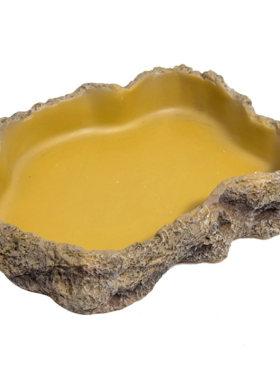 reptizoo树脂喂食爬宠蜥蜴水盆