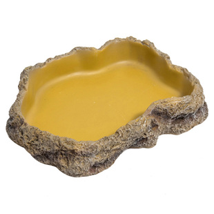 瑞皮Reptizoo树脂喂食盘造景爬宠食盆蜥蜴水盆乌龟角蛙蛇守宫爬虫