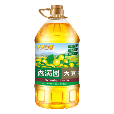 香满园一级大豆油5L桶装家用油