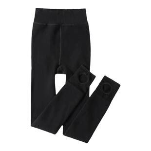 娜娇婷350克秋冬季加绒加厚保暖打底裤高腰弹力修身一体踩脚裤742