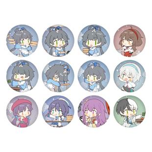 余量特价桃汁原创服务生的故事洛天依乐正绫言和心华吧唧同人周边