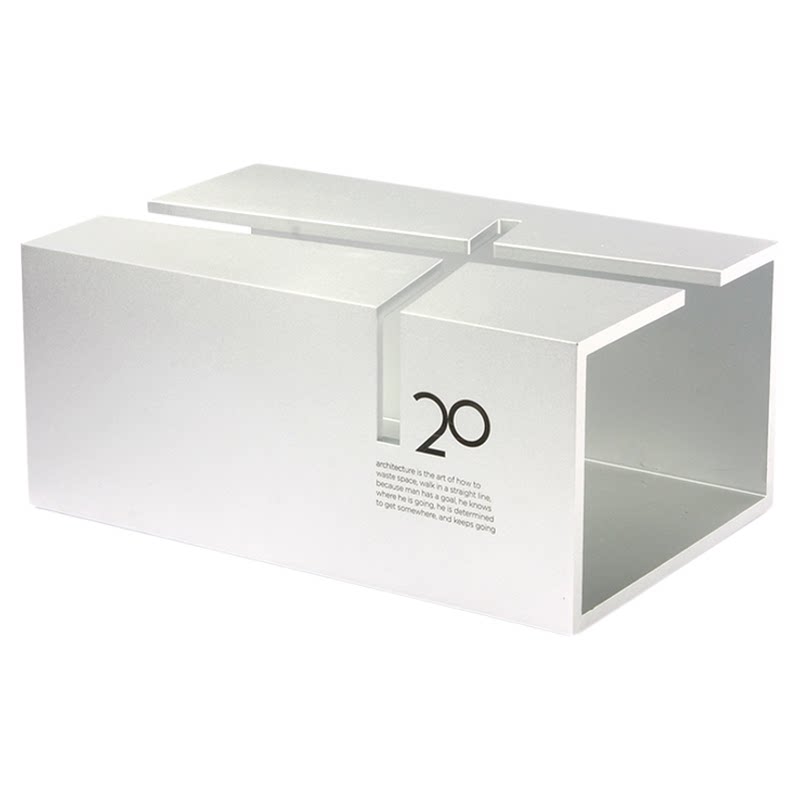 whitedesign铝合金纸巾盒设计