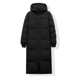 2025新款冬季长款过膝羽绒服男女情侣艺考白鸭绒超厚中戏同款外套