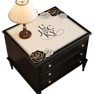 轻奢高级感床头柜保护垫子防水冰箱盖布防尘罩洗衣机盖垫专用盖巾