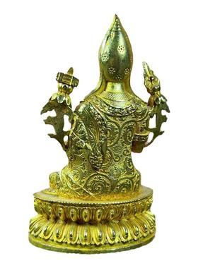 黄铜药师佛镀金佛像摆件西藏密宗用品造像藏传居家供奉摆件随身佛