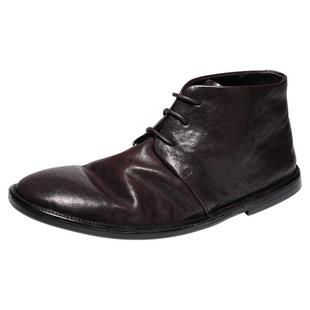 dreambox钧博石洗马皮轻便短靴英伦复古纯手工中帮马丁靴秋冬男靴