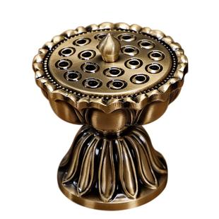 合金创意香炉摆件无粘粉香炉仙鹤香炉迎客松博山小香炉龙凤荷叶炉