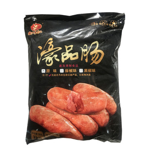 李老二火山石烤肠原味热狗肠香肠台湾风味小吃烧烤黑椒肠3KG50条