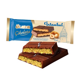 Ulker优客迪拜风味巧克力坚果榛子巧克力纯可可脂进口零食临期