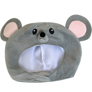 少女心卖萌搞怪卡通老鼠头套女ins网红鼠年节日派对帽子拍摄道具